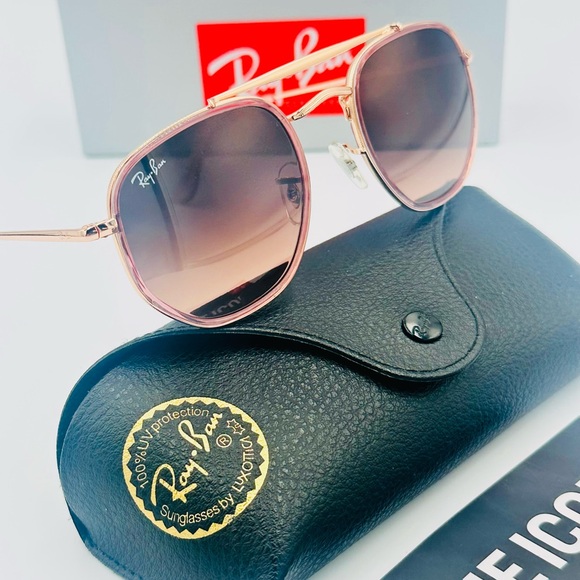 Ray-Ban Marshal II Aviator Sunglasses RB3648 52mm Copper w/ Gradient Brown Lens - Picture 1 of 9